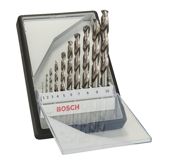 BOSCH PRO METAL HSS-G TWIST DRILL BIT SET (10 PCS) (2607010535)