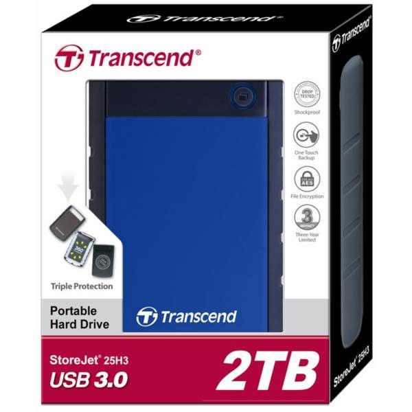 Transcend Storejet 25H3 2TB 2.5" USB 3.0 HDD