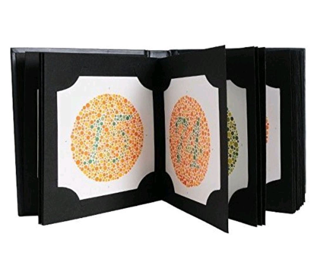 Ishihara Chart Book for Colour Blindness - 12 Plateskan