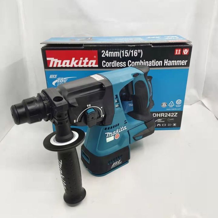 MAKITA DHR242 18V CORDLESS COMBINATION HAMMER DRILL & CONCRETE Hacking (Battery + Charger)