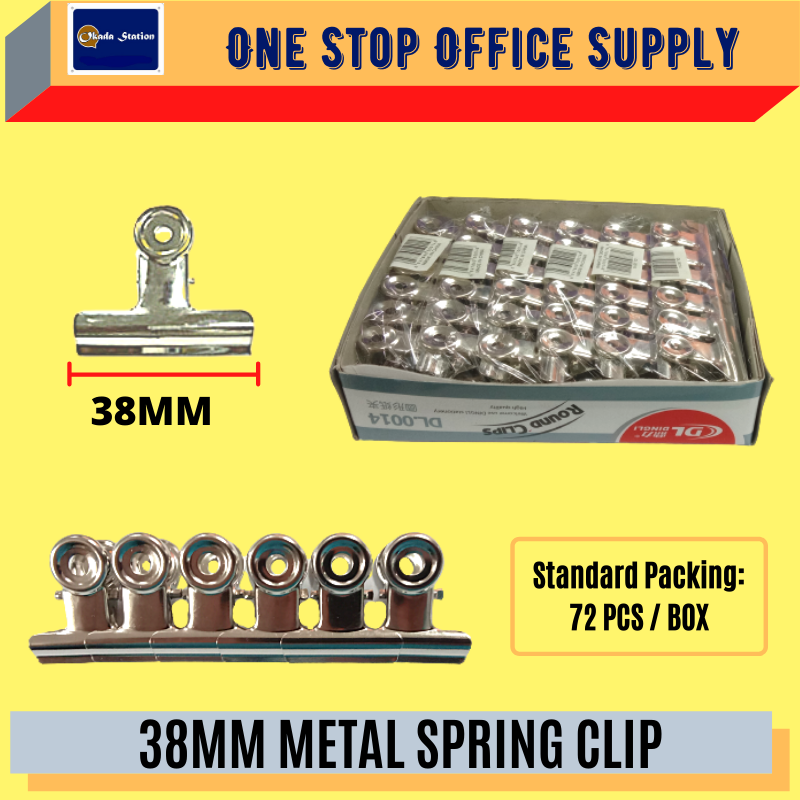 SPRING CLIP 38MM METAL SPRING CLIP /Spring Clip /Metal Spring Clip /Metal Clip /Metal Bulldog Clip /38mm Metal Spring Clip