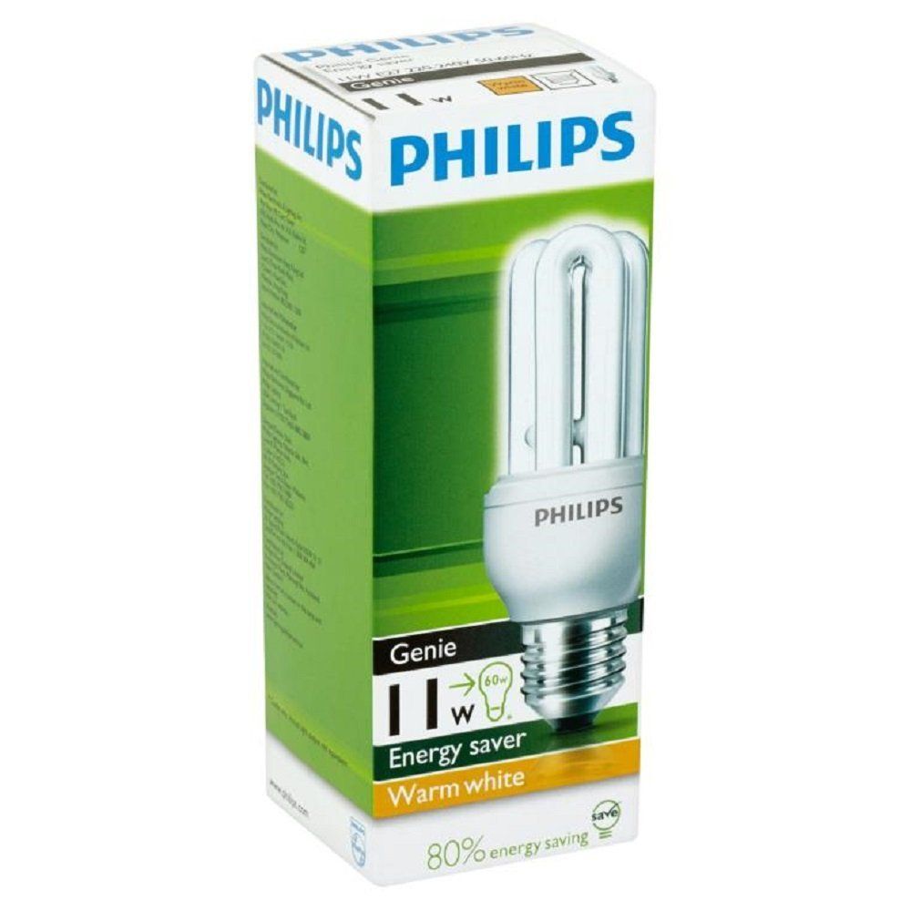 PHILIPS E27 11W GENIE TUBE WARM WHITE