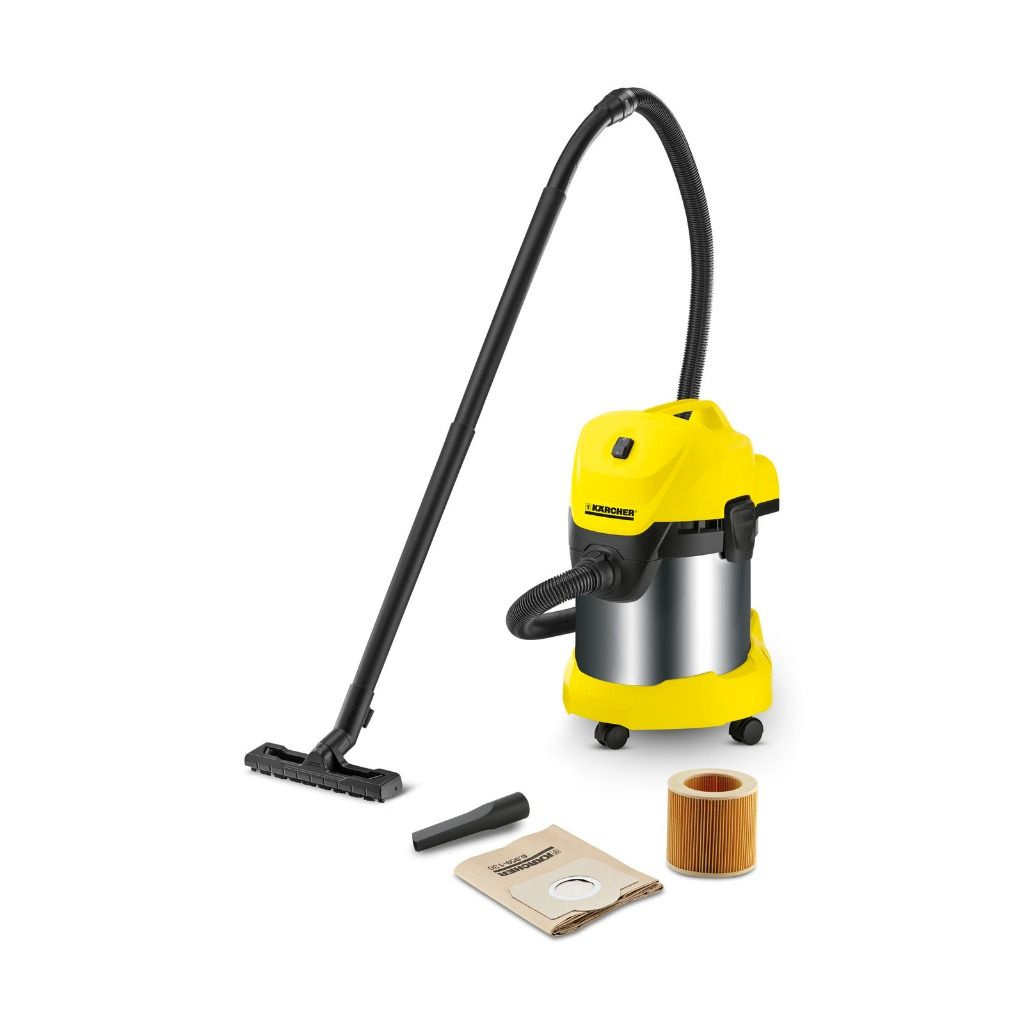 KARCHER WD3 PREMIUM EU-1 WET & DRY VACUUM CLEANER 1.629-863.0 (STAINLESS STEEL)