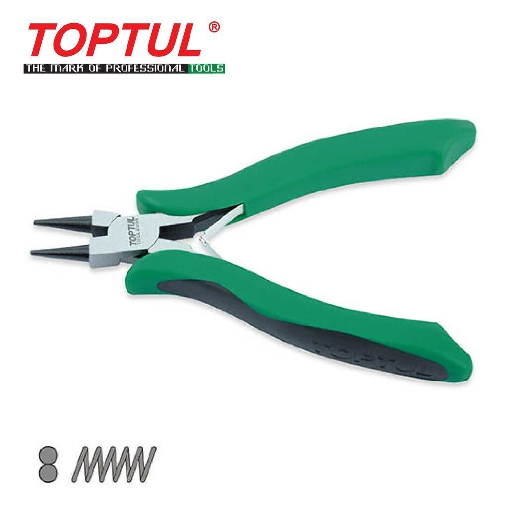 TOPTUL PRO-SERIES ELECTRONICS ROUND NOSE PLIERS DFCL2205