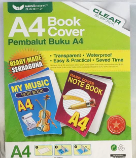 Unicorn PVC Clear Book Cover UBC-A4-10'S