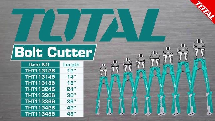 Total. Bolt cutter Size: 14", 18" , 24" 30"& 36" free delivery
