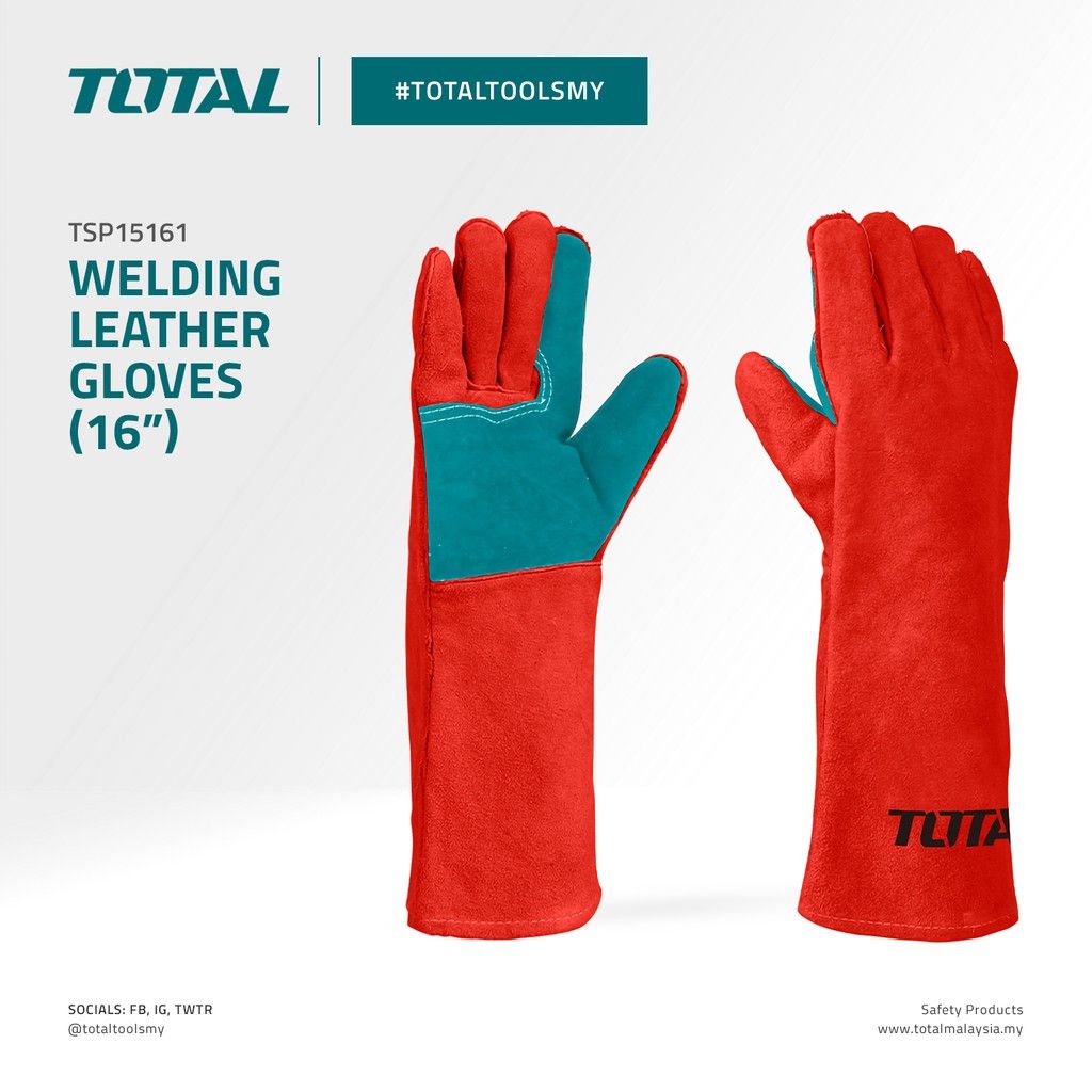 TOTAL WELDING LEATHER GLOVES (16") TSP15161