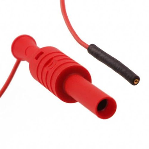 Fluke PATCH 72905-2 Clip Lead For Micro Smd Grabber - 0.8mm Female/4mm Female, (red)