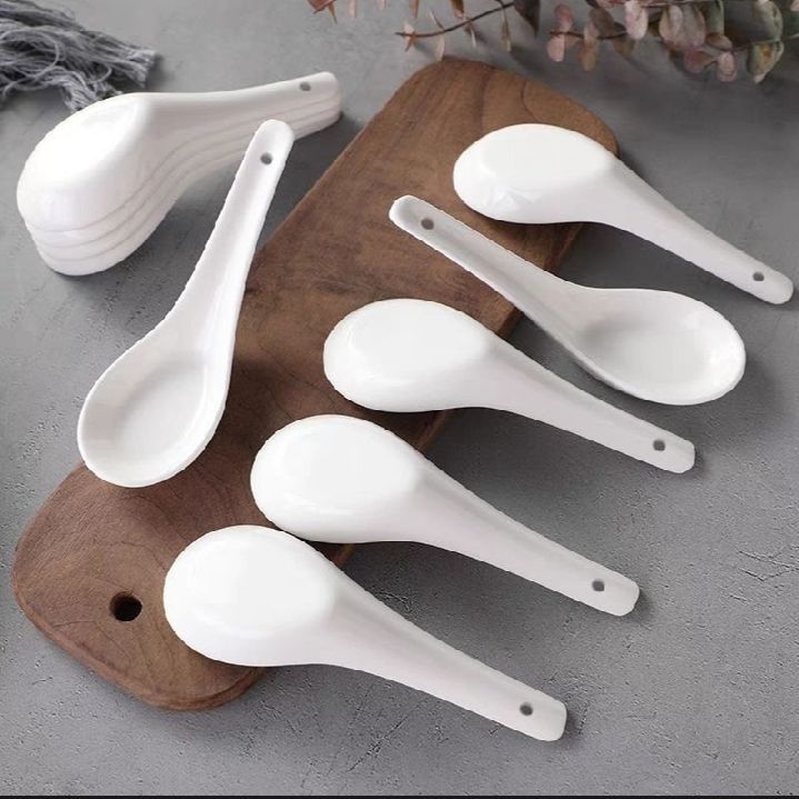 Porcelain Soup Spoon size 8 cm & 14 cm with free delivery