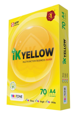 IK YELLOW A4 COPIER PAPER 70G 450S