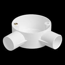 PVC Conduit (Round Angle Box - 2 Way) - 20mm