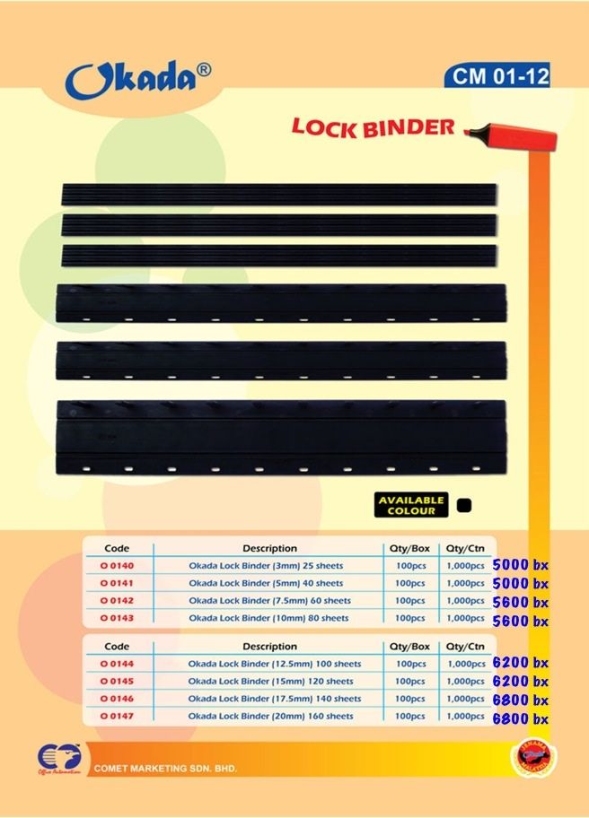Okada 35MM PRESS BINDER -50'S / BOX / Okada / Press Binder / Binder / 35mm #Black
