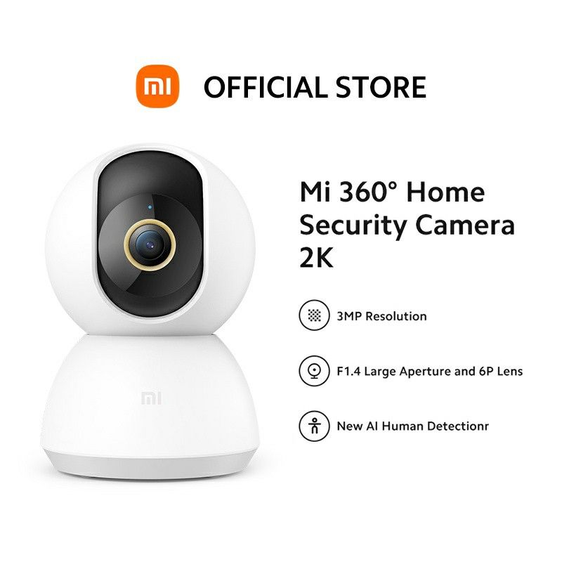 Xiaomi Mi 2K Pro Camera /CCTV + Adapter + 128GB