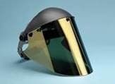 Elvex FS-18GL Gold and Hard coated Lexan Heat Resistance Face Shield [with Headgear]