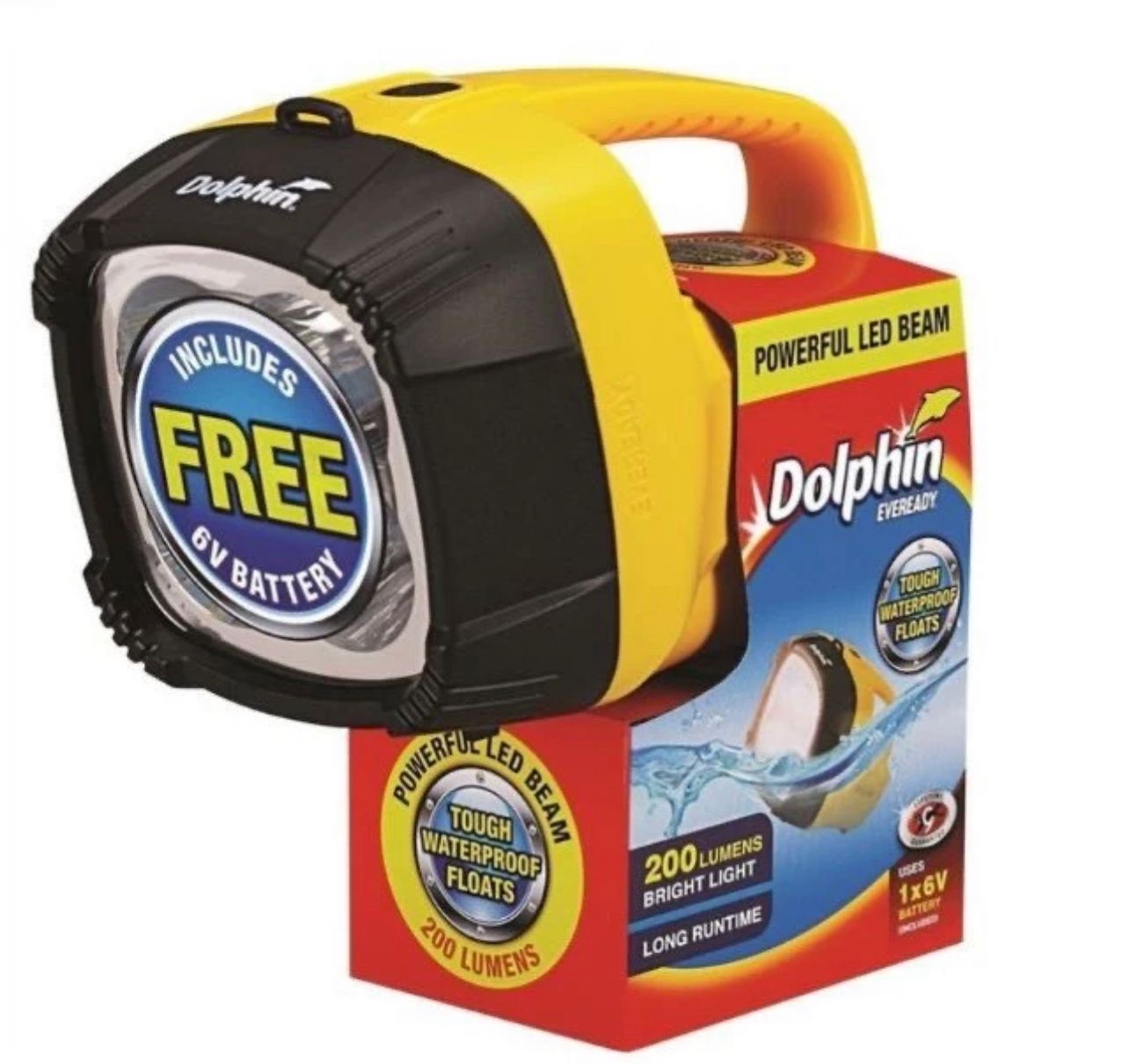 Eveready Dolphin LED Lantern with 6V Battery 235 LUMENS [100% Original]