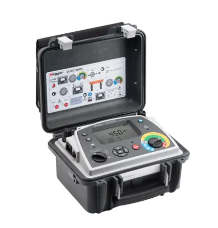 Megger DLRO10 Ohmmeter, 2500 Ω Max, 10μΩ Resolution, Low Resistance