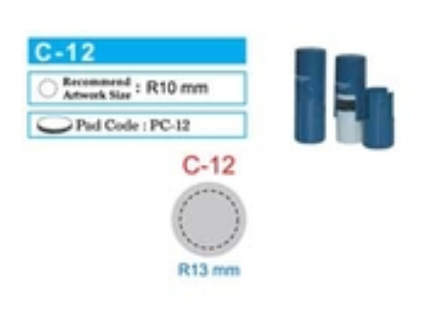 MAXSTAMP ROUND STAMP C-12 ( DIA 12MM)