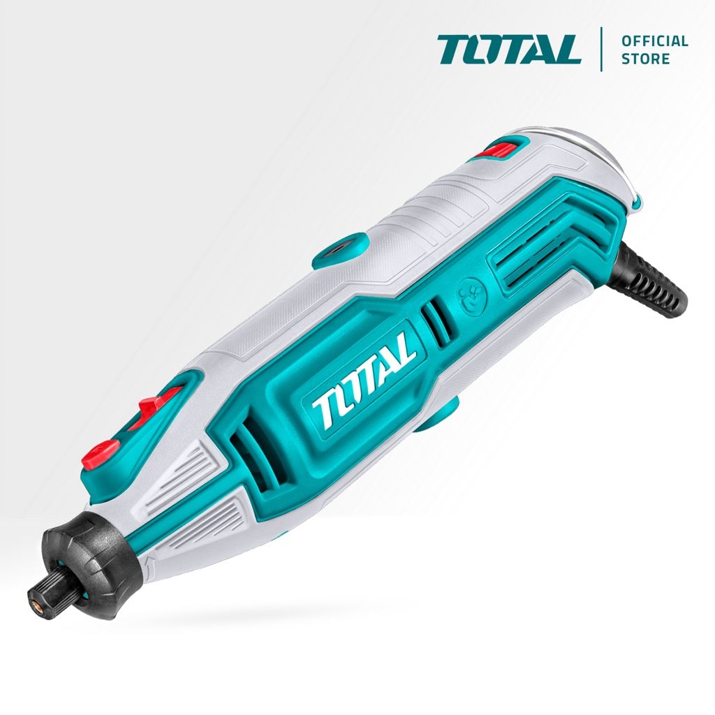 TOTAL Mini Grinder (130W) + Accessories To Cut Grind Sand Drill Carve Polish & DIY Craft (109 Pcs) TG513326