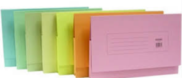 Manila Card A4 Pocket File ( Mixed Colour ) 10 Pcs / Pack