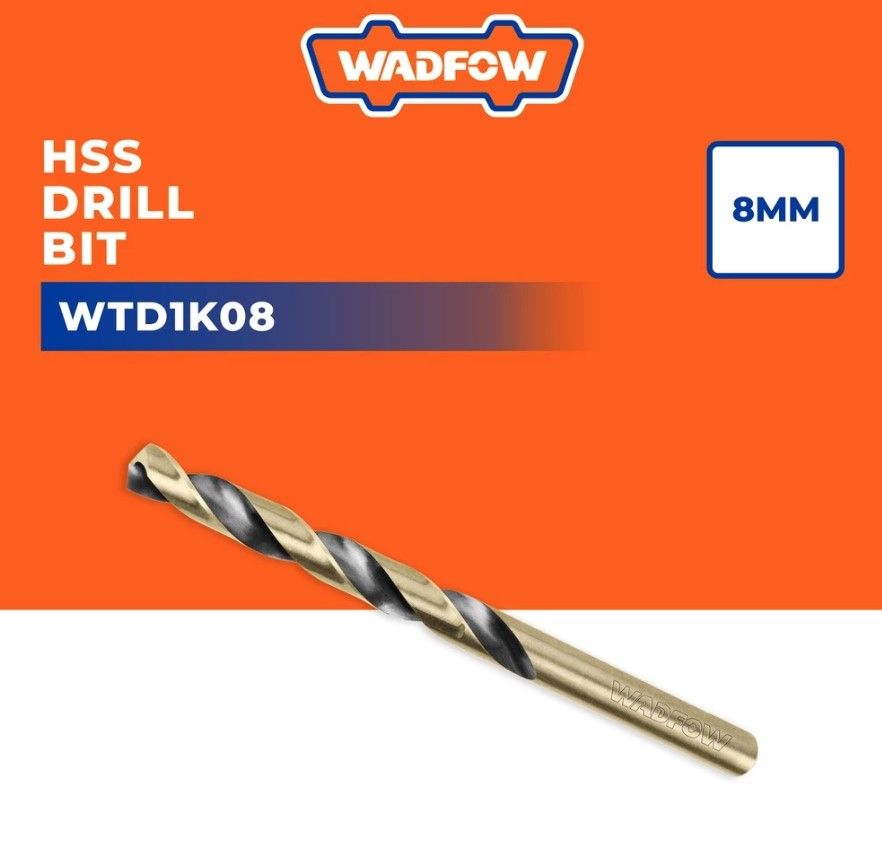 WADFOW HSS DRILL BIT DIAMETER (8MM) WTD1K08