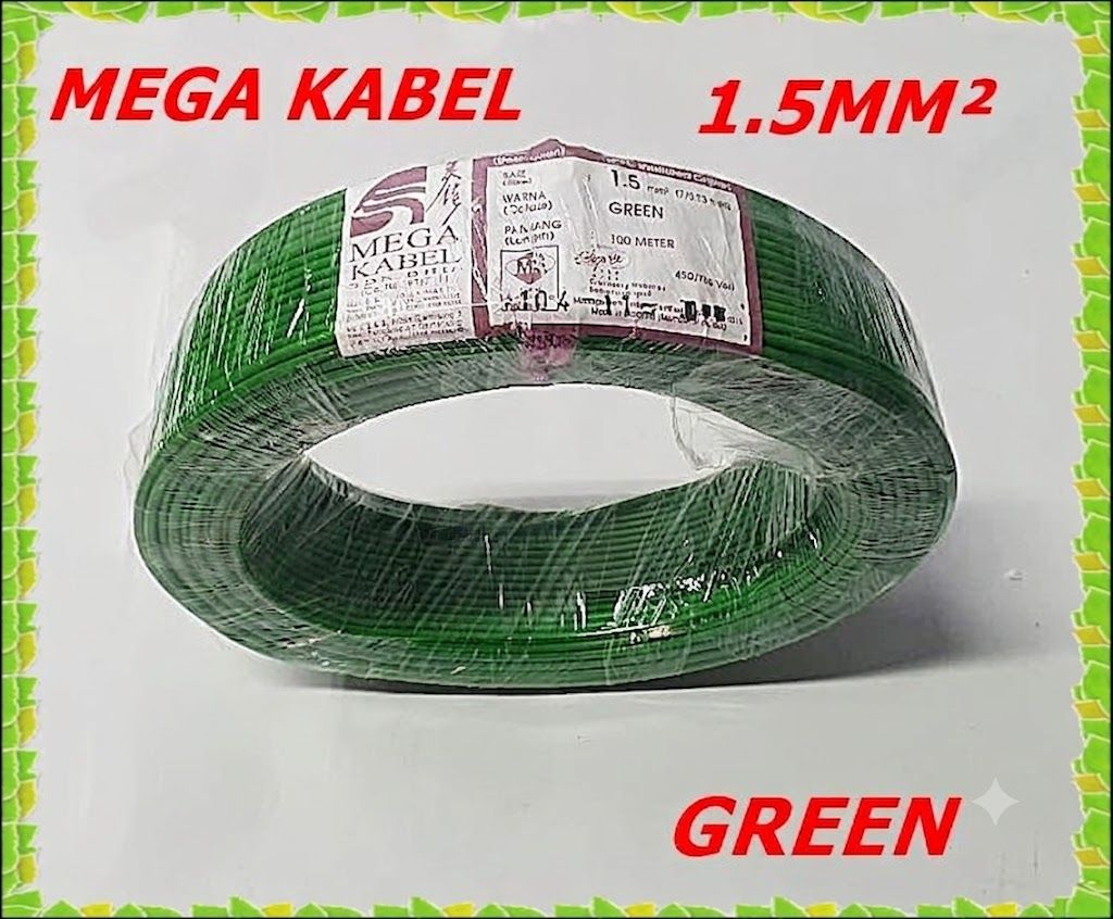 100meter MEGA KABEL 2.5mm2 PVC CABLE 100% COPPER JKR & SIRIM APPROVAL