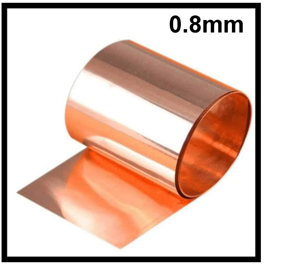 COPPER SHIM PLATE COPPER METAL SHEET FOIL THIN 0.8MM