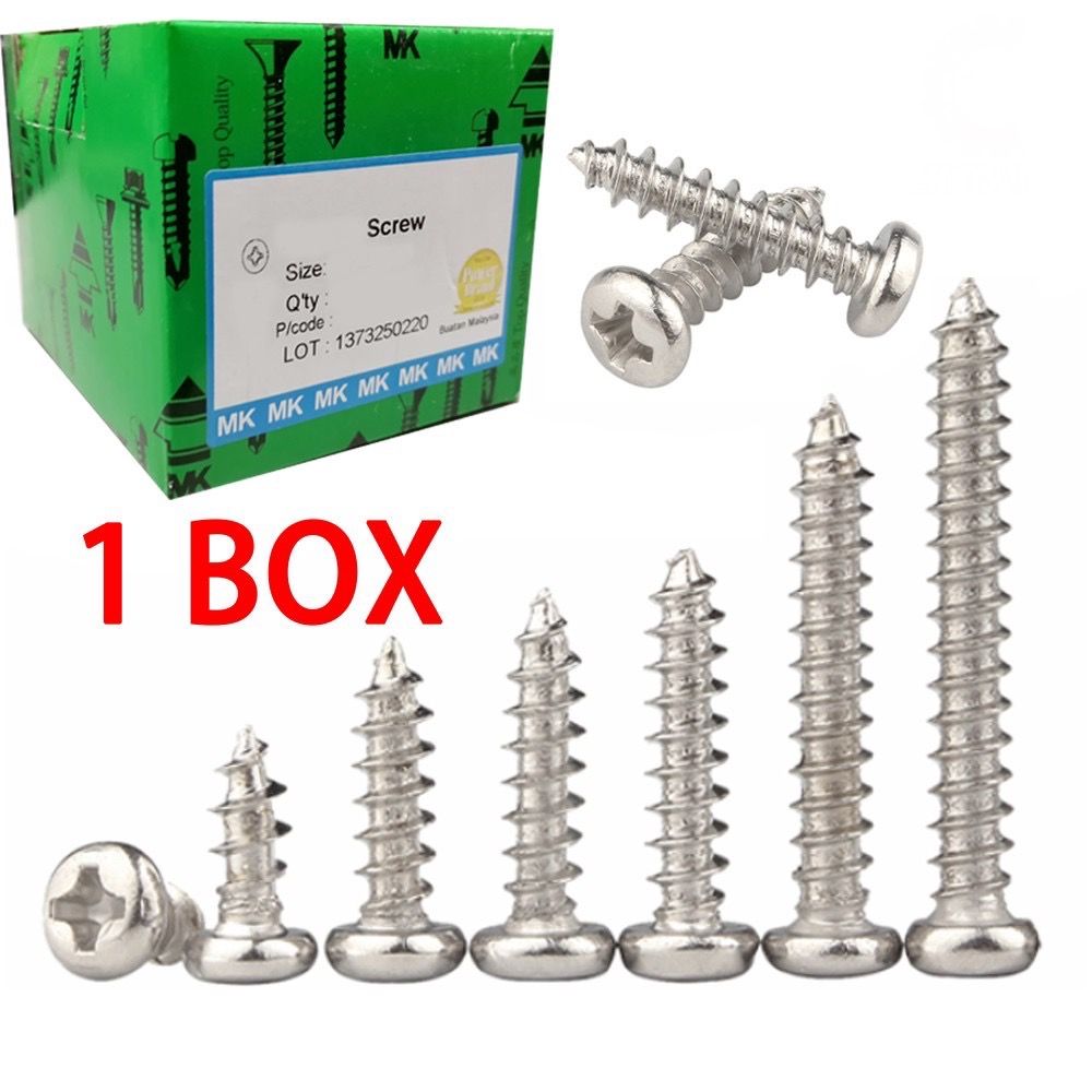 QS TAPPING SCREW #6 x 1/2" (12mm) 1 box 1000pcs