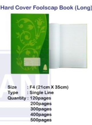 Ocha Hard Cover Foolscap Long 120 -500 page size: 21cm x 35cm- Sinle line Ocha F4 Hard Cover Foolscap ( Long )120 -500 page size: 21cm x 35cm- Sinle line