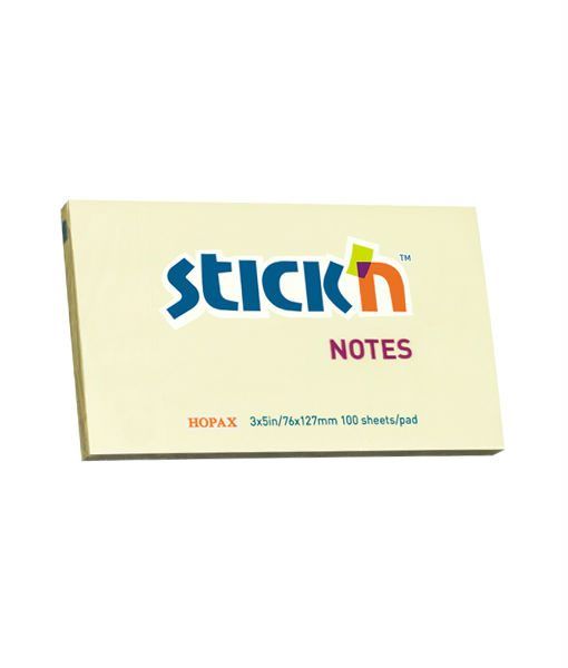 HOPAX STICK 'N Post IT Note 3 X 5 INCH 76mm X 127mm