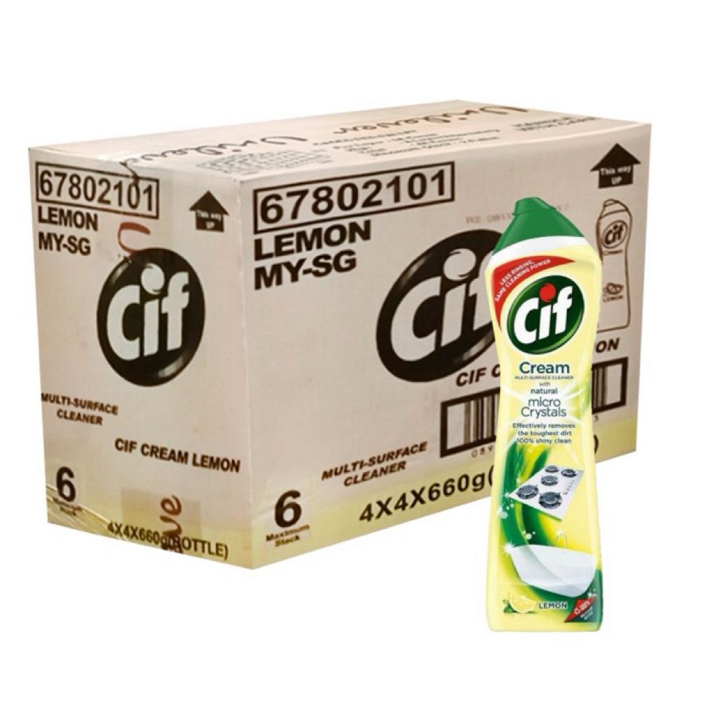 CIF KRIM PEMBERSIH LEMON 660G [LOOSE] / 16 X 660G [CARTON]