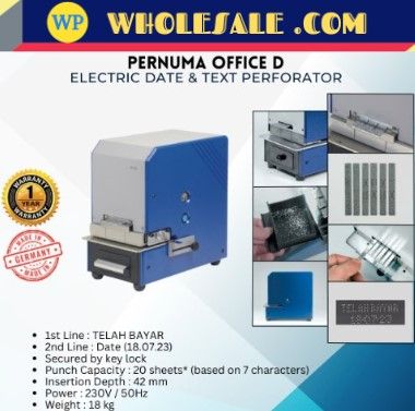 PERNUMA Electric Date & Text Perforator Office D