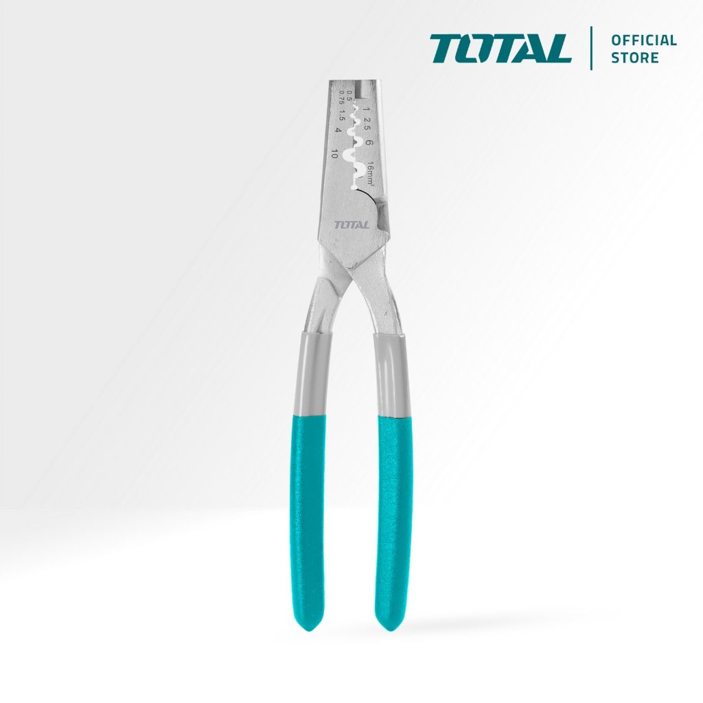 TOTAL HAND CRIMPING PLIERS FOR TUBULAR BARE & PRE-INSULATED TERMINALS (CRIMPING RANGE 0.5-16MM²) THCPG0516