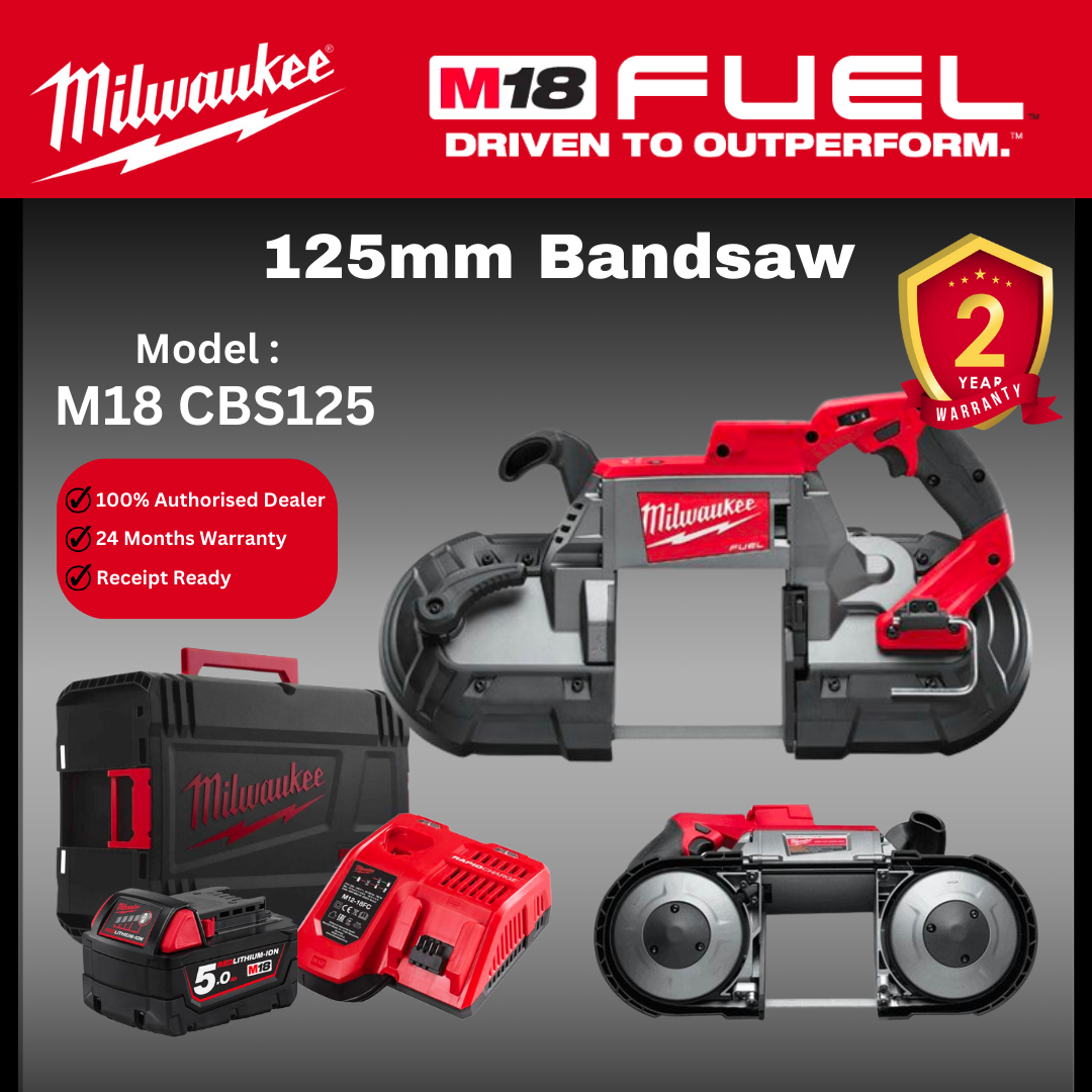 Milwaukee M18 125mm Bandsaw / M18 CBS125 / Cable Cutter / Cable Cutting / Power Saw
