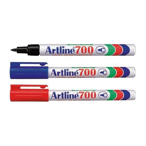 Artline Permenant Marker 700 Black/Blue/Red