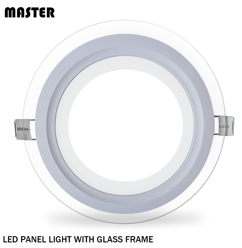 MASTERCO RECESSED LED PANEL DOWNLIGHT WITH GLASS FRAME (ROUND)