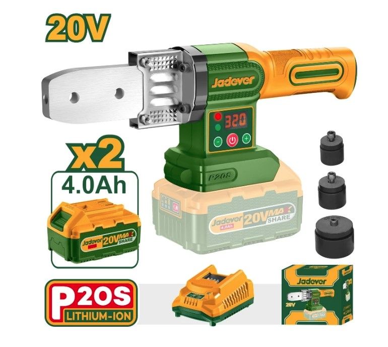 JADEVER CORDLESS PLASTIC TUBE WELDING TOOLS JDWM20182