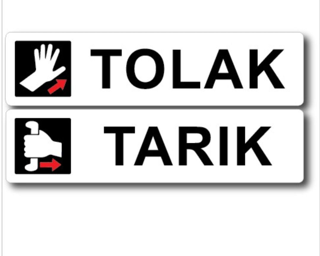Plate Sign Plate Tarik