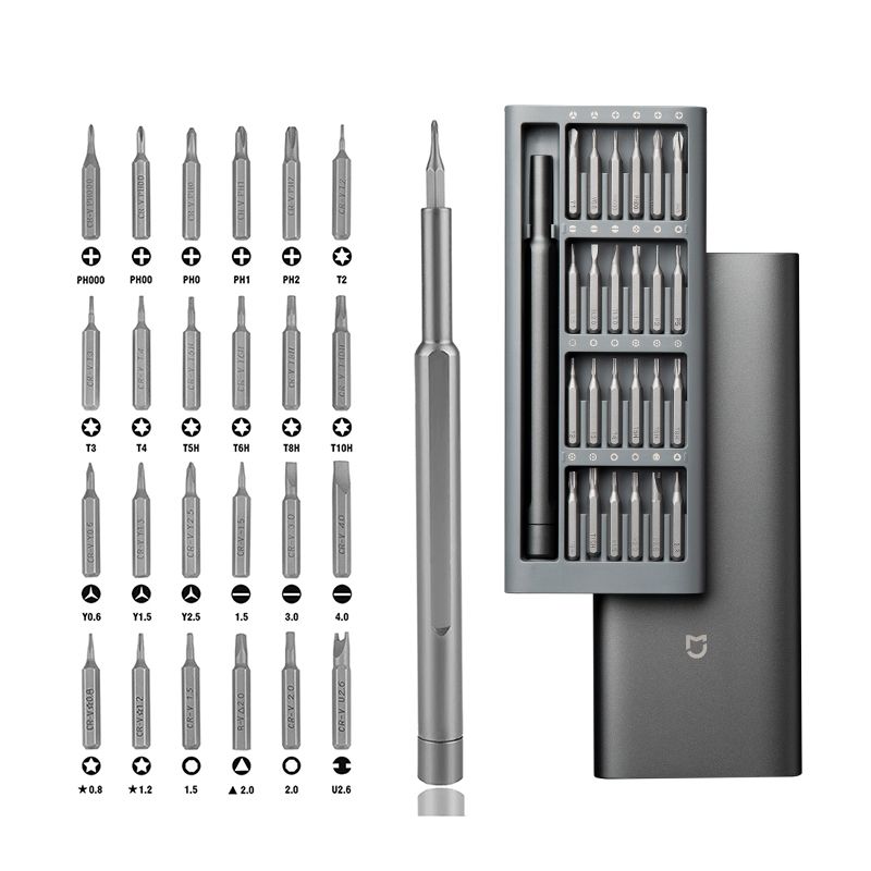 Xiaomi Mijia Screwdriver 24 in 1 Kit S2 Steel Precision Screw Driver Set Magnetic Bits for Smart Home Repairs