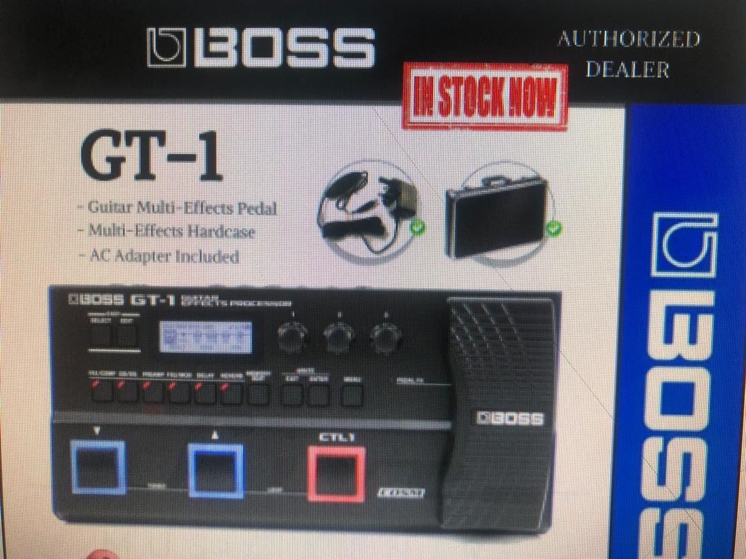 Boss GT-1 Guitar Multi-Effects Pedal with Multi-Effects Hardcase and Adapter (GT1)