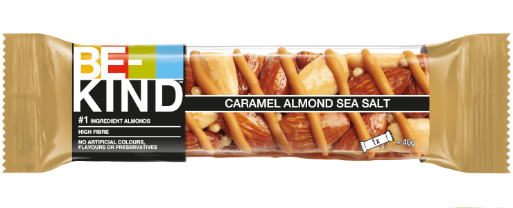 Be-Kind Caramel Almond & Sea Salt 12 x 40g