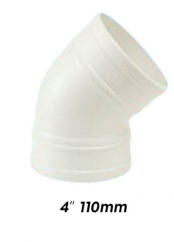 ATKC UPVC Fittings 135Â° Plain Bend 4" (110MM)