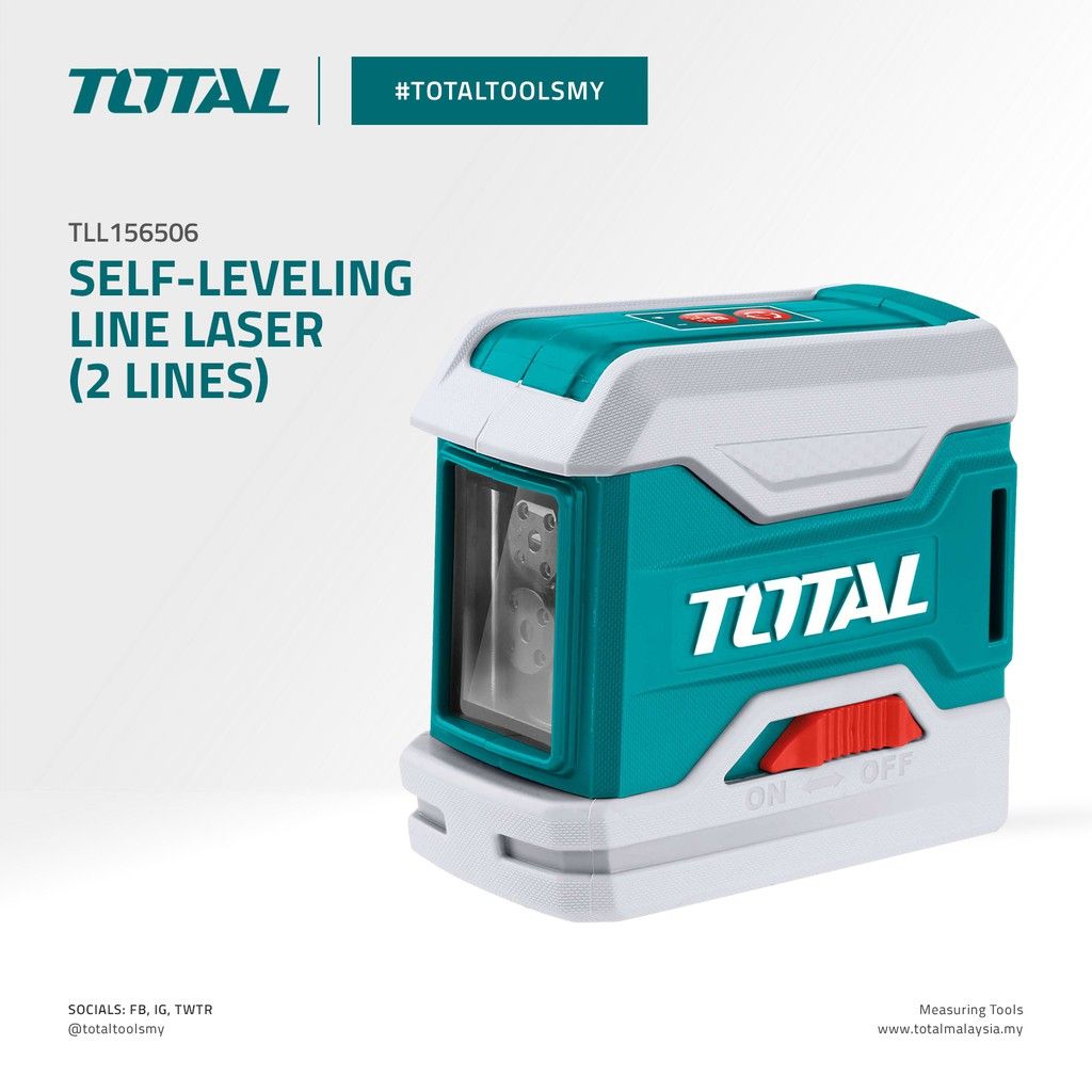 TOTAL SELF-LEVELING LINE LASER WITH 2 RED LASER LINES TLL156506