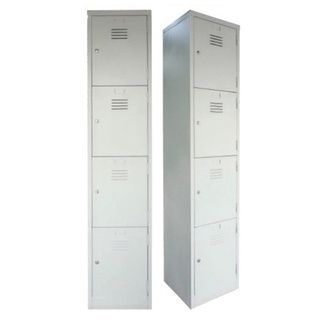4 Compartment Steel Metal Locker