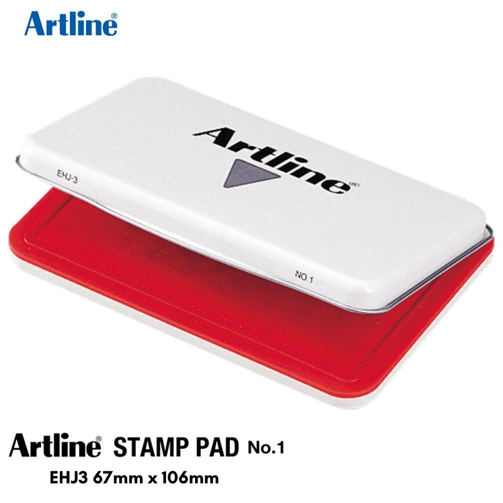 QP Artline Stamp Pad NO:1 (EHJ-3) 67 x 106mm - Red