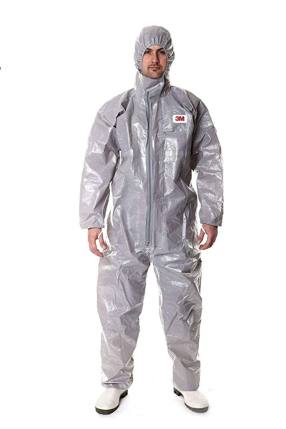 3M *3M Grey Disposable Coverall (Size L) - 3M 4570