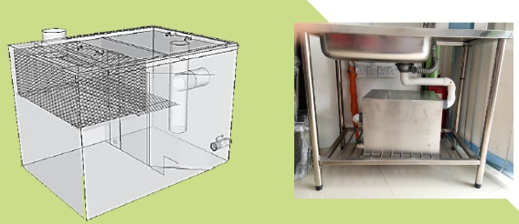 - Undersink Grease Trap (Perangkap Minyak)