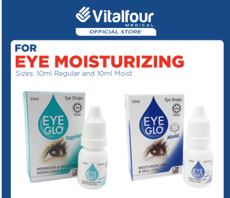 VITALFOUR EYE GLO EYE DROPS REGULAR & MOIST (10ML)