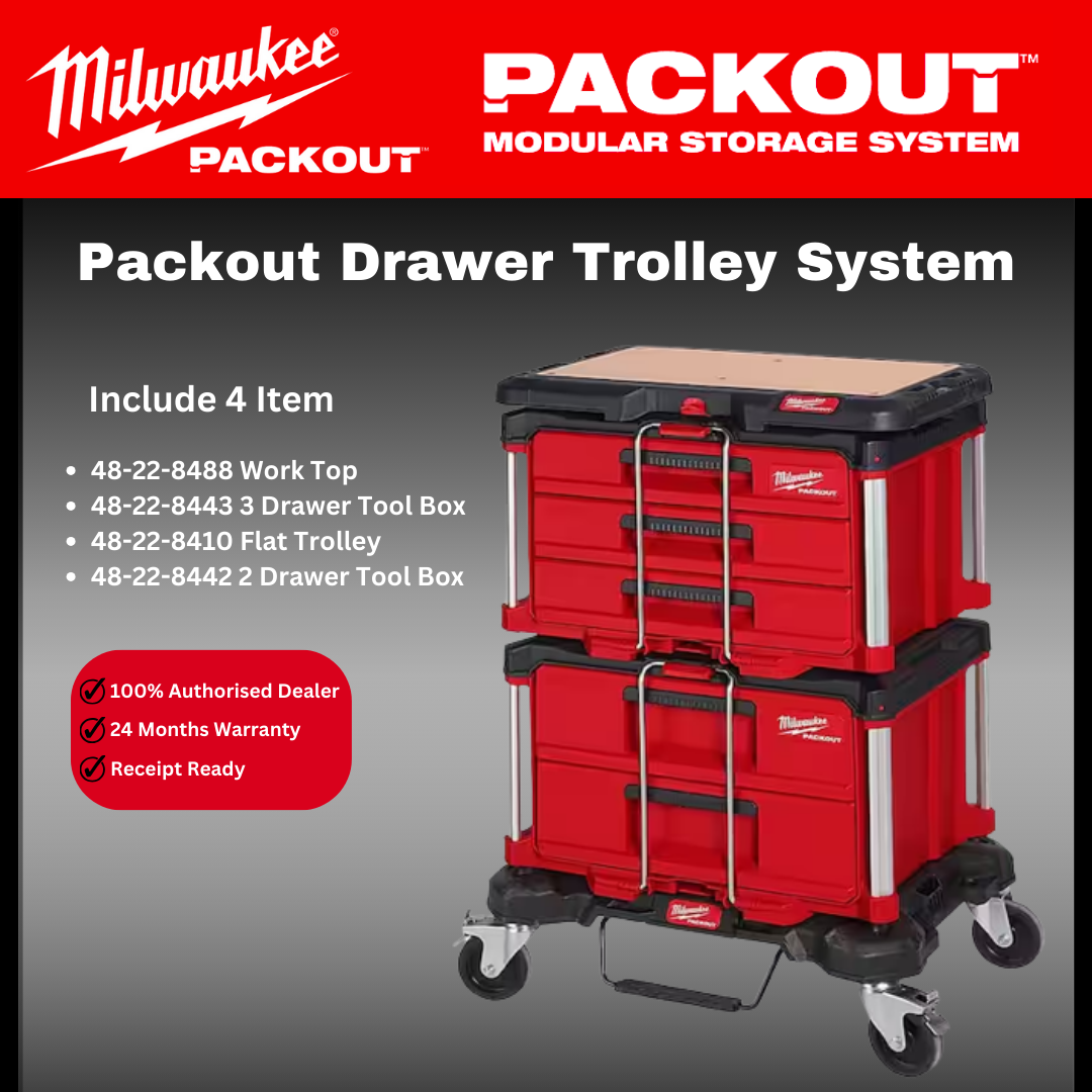 Milwaukee Packout Drawer Trolley Storage Set / Milwaukee Packout Set / Drawer Storage Syetem / Storage Box / Tool Box