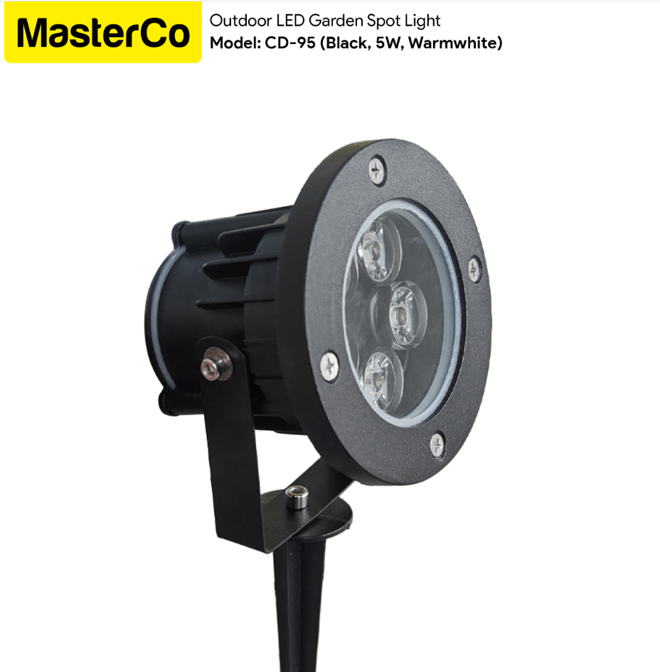 MASTERCO OUTDOOR LED GARDEN SPOT LIGHT 5W WARMWHITE CD95