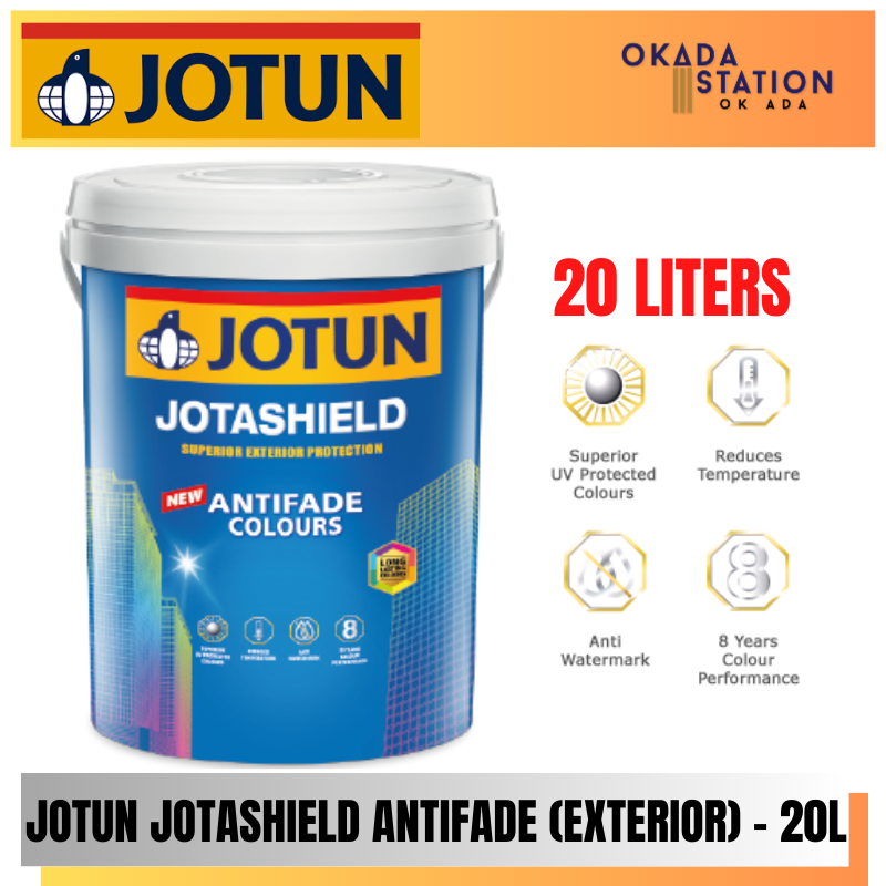 Jotun Paint / 20L / 20 LITER / Exterior Paint / Jotashield Antifade Colours / Cat Luaran / Cat